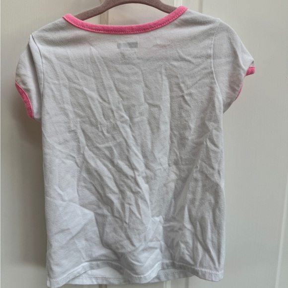 Garanimals 3T Girls White and Pink Short Sleeve Tee Blouse Love Forever - Picture 4 of 5